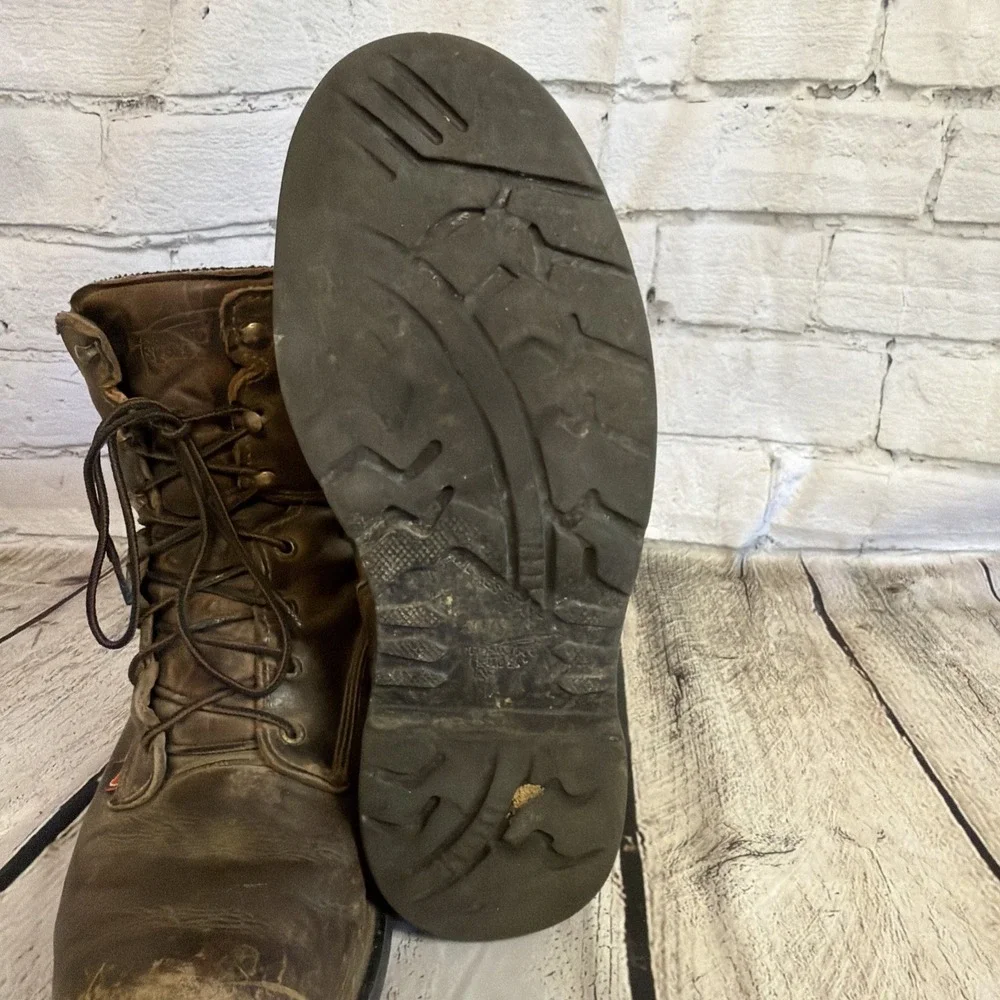 Red Wing Shoes Steel Toe Working Boots Men's Sz 10 EE 4200 Waterproof READ
